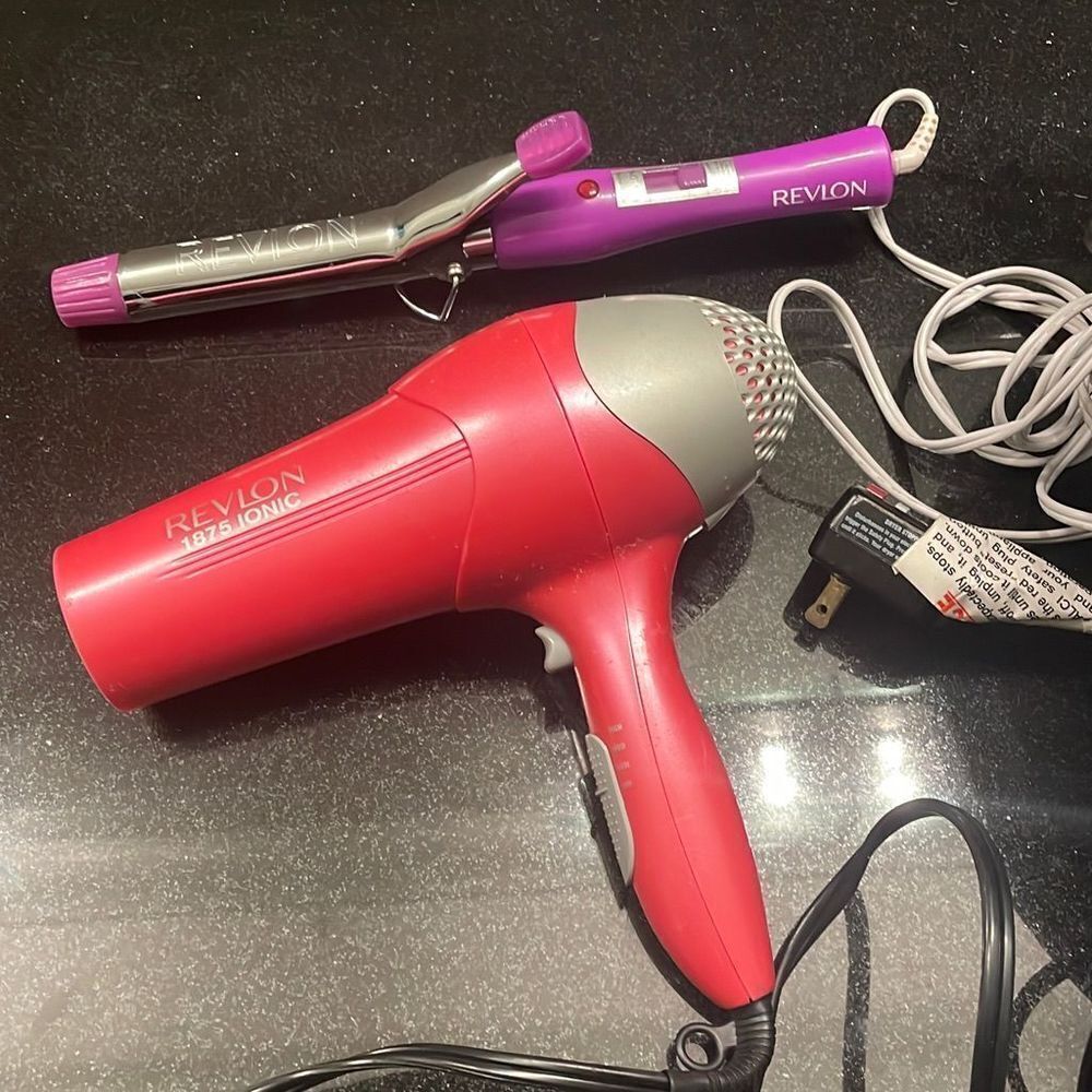 Revlon blow dryer and curling iron Bundle